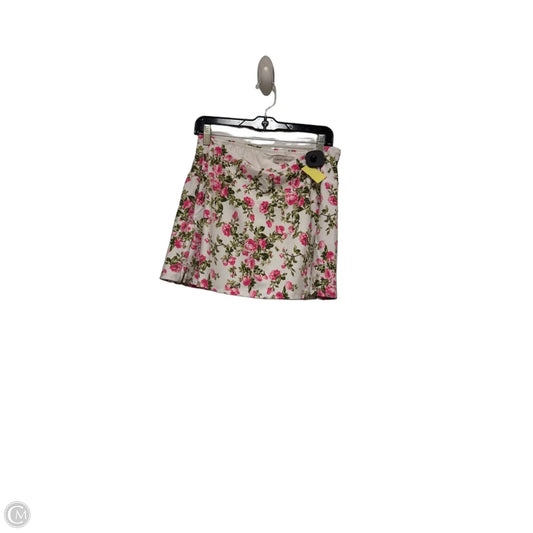 Athletic Skort By Laura Ashley In Floral Print, Size: M