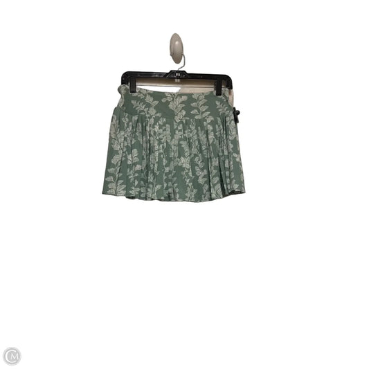 Athletic Skort By Laura Ashley In Green & White, Size: M