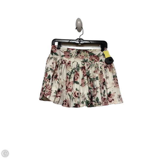 Athletic Skort By Laura Ashley In Floral Print, Size: M