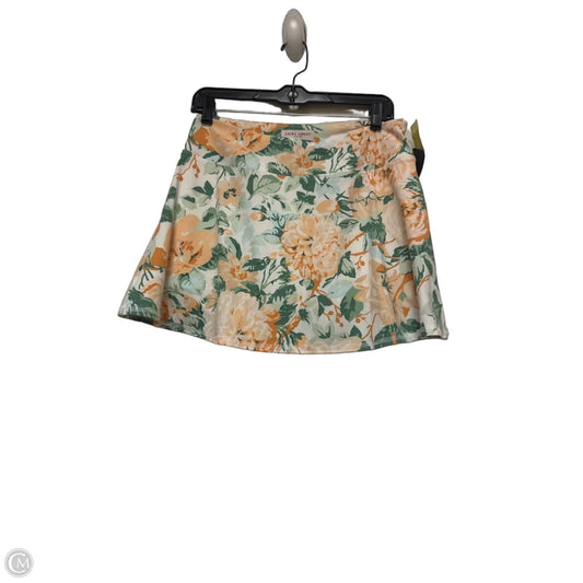 Athletic Skort By Laura Ashley In Floral Print, Size: M