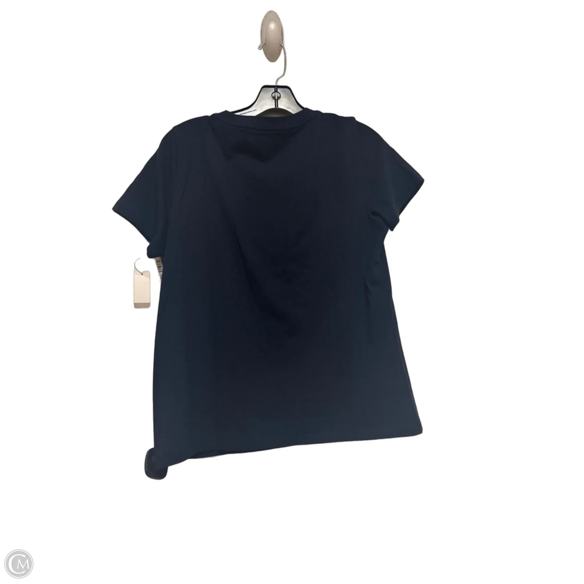 Top Short Sleeve Basic By Talbots In Navy, Size: Mp