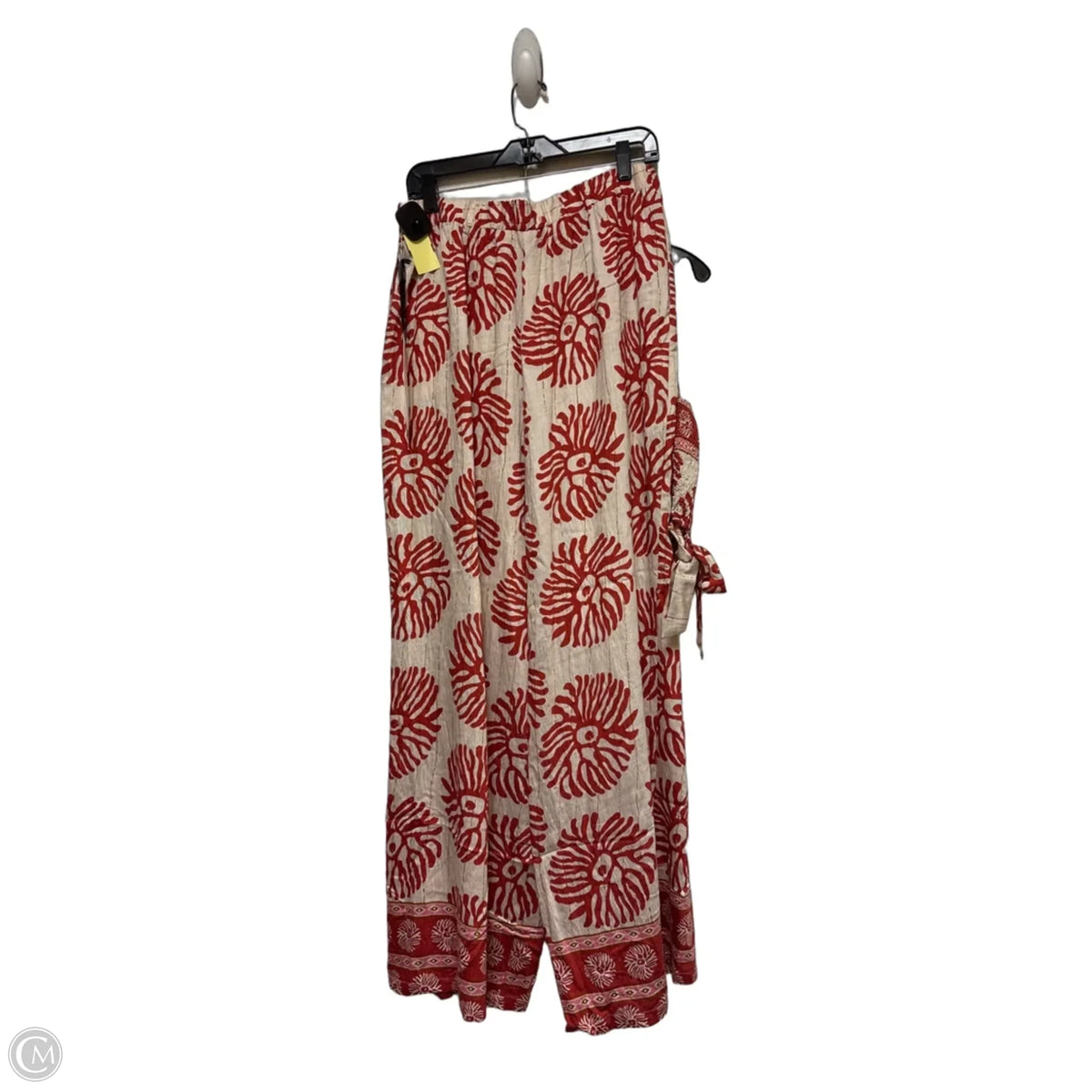 Pants Set 2pc By Lulumari In Cream & Red, Size: 12