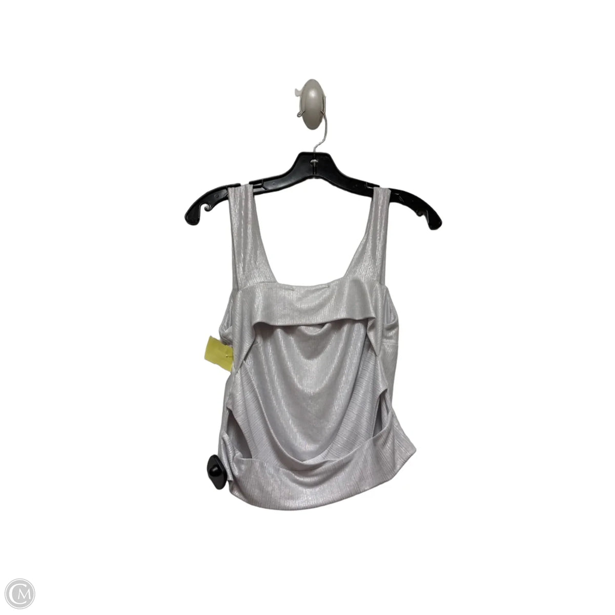 Top Sleeveless By American Threads In Silver, Size: L