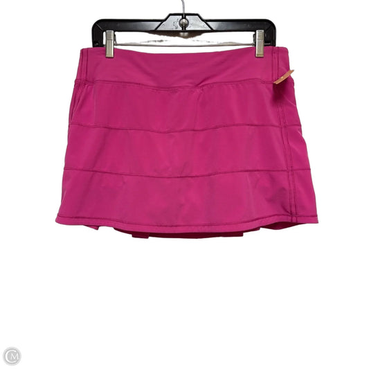 Athletic Skort By Lululemon In Pink, Size: 10