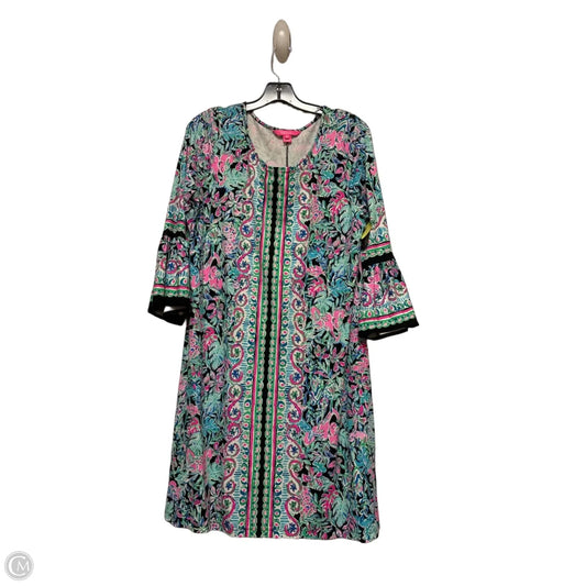 Dress Designer By Lilly Pulitzer In Black & Green, Size: Xl