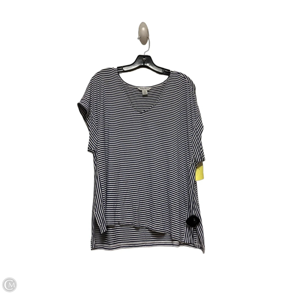Top Short Sleeve Basic By Tommy Bahama In Striped Pattern, Size: L