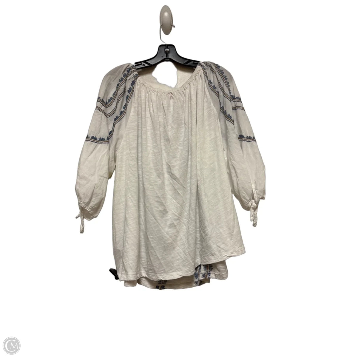 Top Short Sleeve By Ruby Rd In Blue & White, Size: Xlp