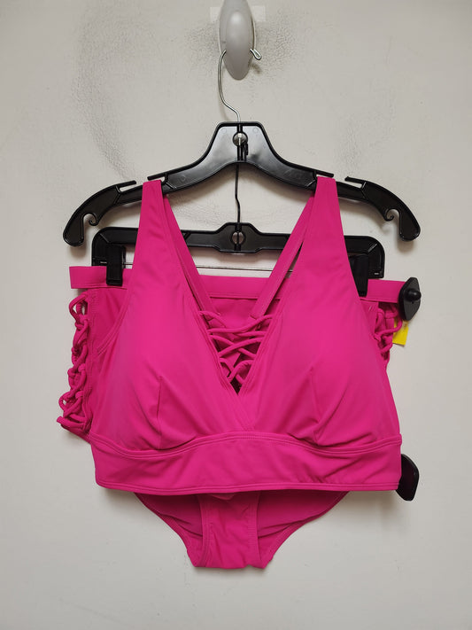 Swimsuit 2pc By Torrid In Pink, Size: 1x