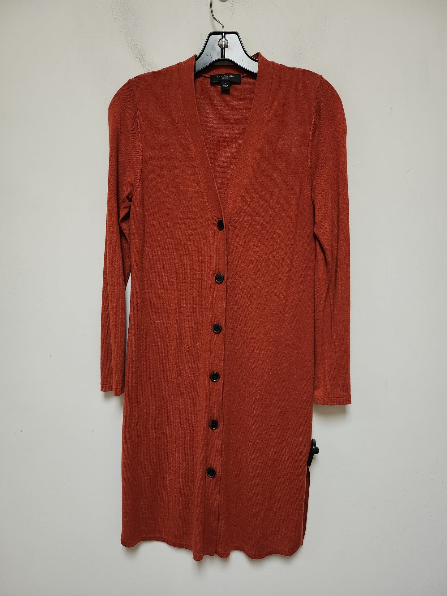 Cardigan By Ann Taylor In Orange, Size: S