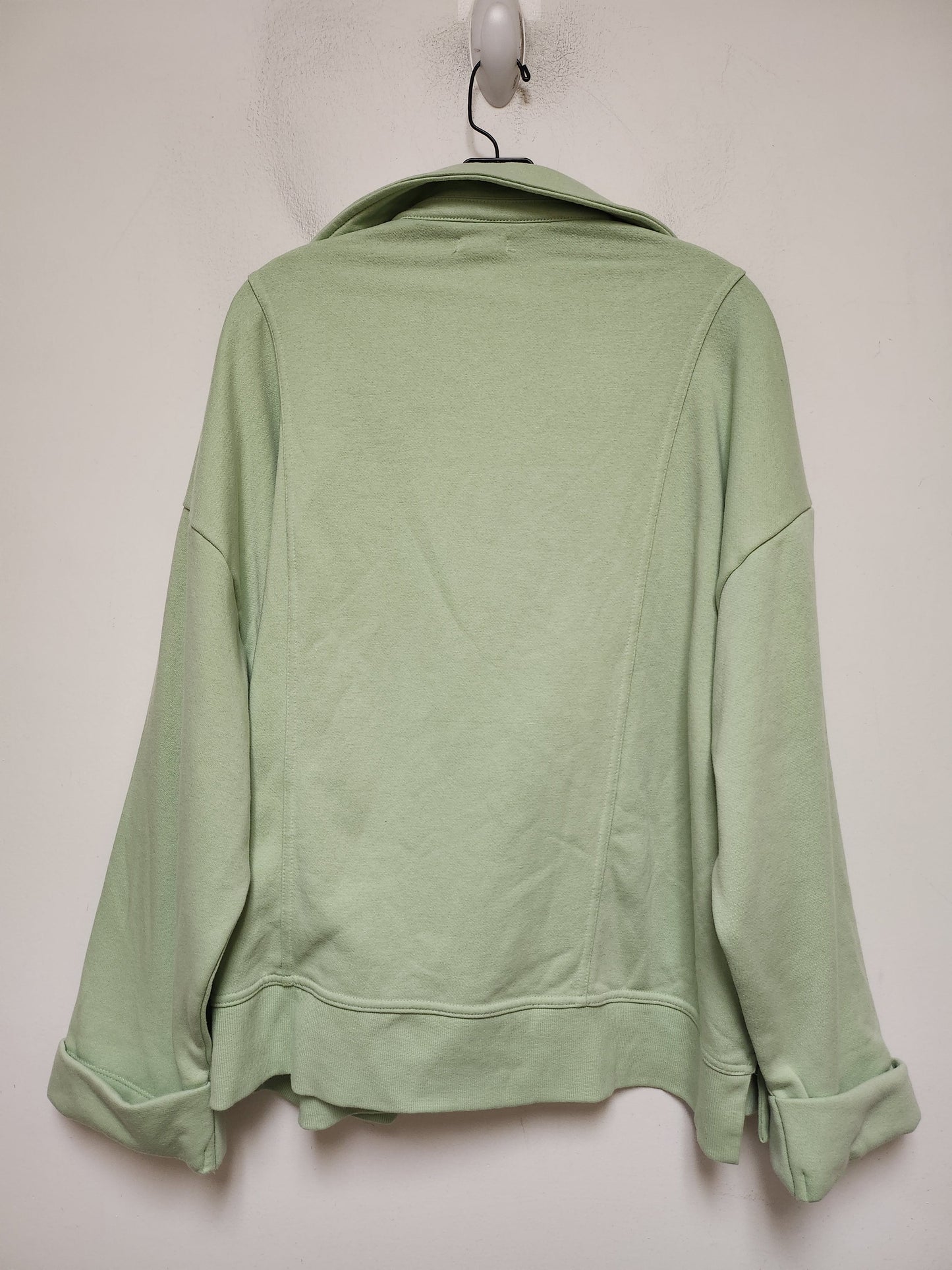 Sweatshirt Collar By Pilcro In Green, Size: 1x