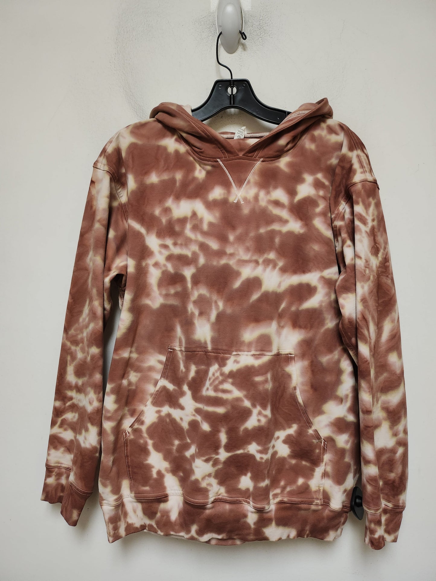 Athletic Sweatshirt Hoodie By Lululemon In Tie Dye Print, Size: 10