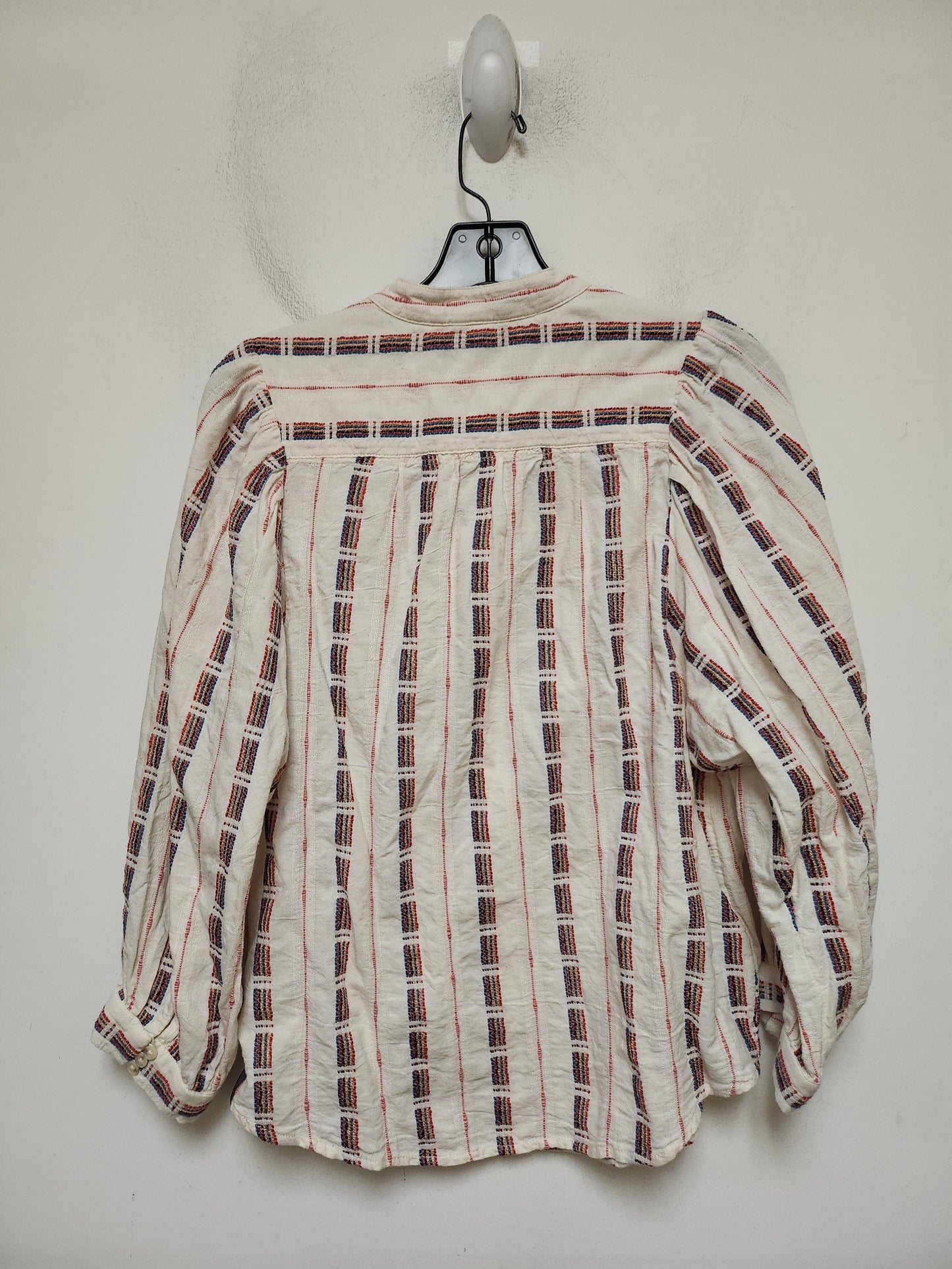 Top Long Sleeve By Pilcro In Striped Pattern, Size: M