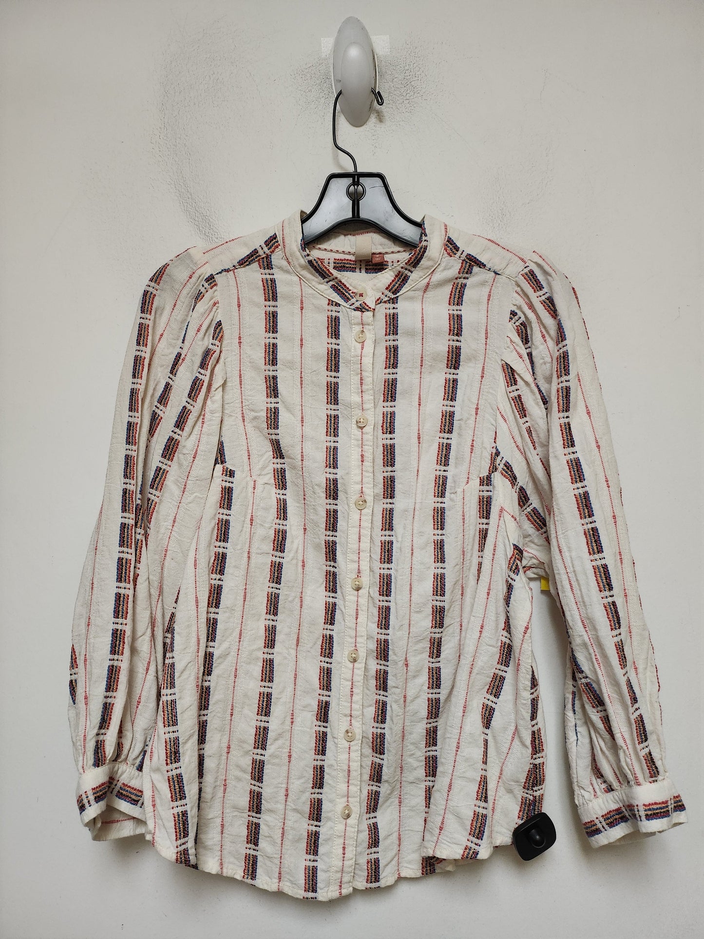 Top Long Sleeve By Pilcro In Striped Pattern, Size: M