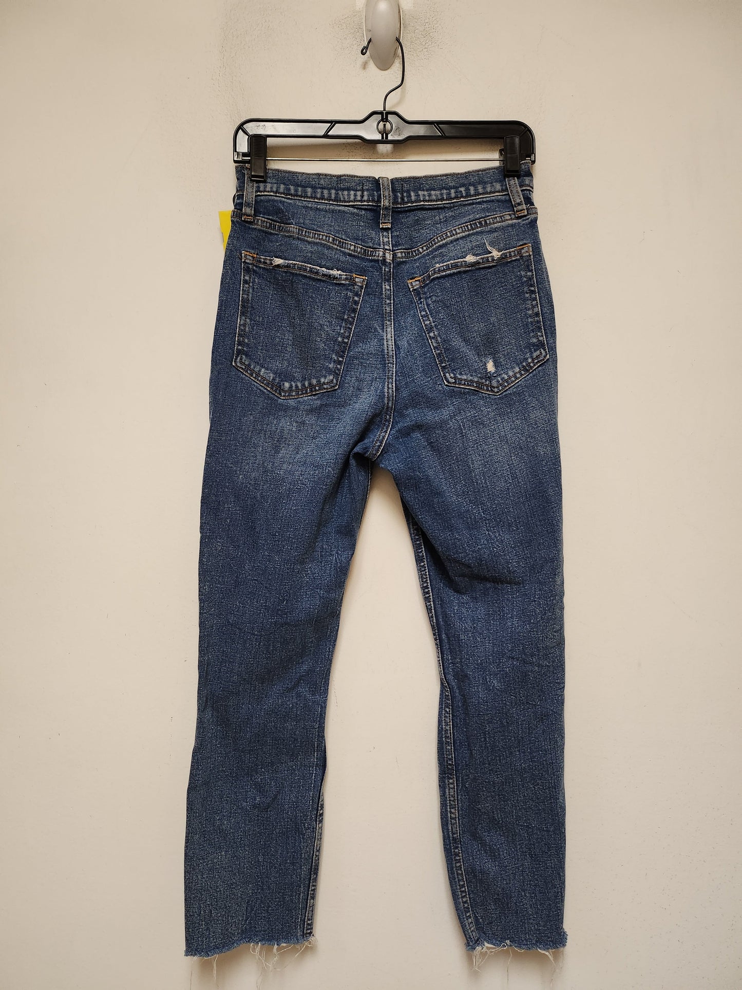 Jeans Straight By Abercrombie And Fitch In Blue Denim, Size: M