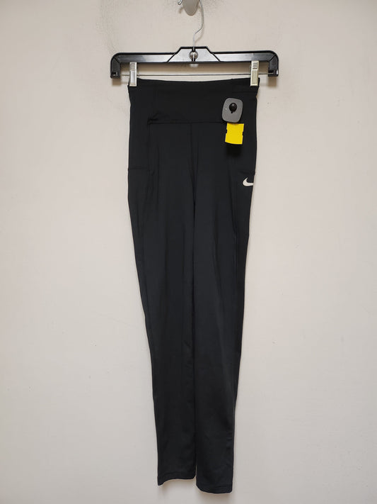 Athletic Leggings By Nike Apparel In Black, Size: M