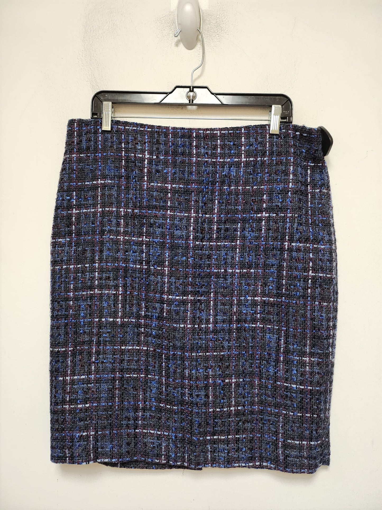 Skirt Designer By Karl Lagerfeld In Plaid Pattern, Size: L