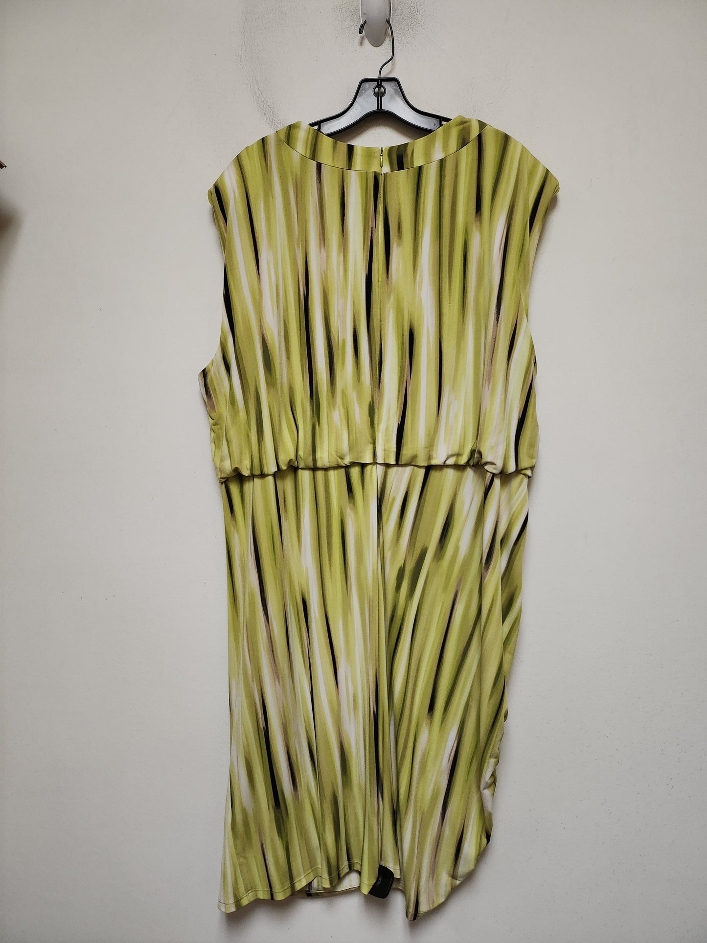 Dress Casual Midi By Calvin Klein In Green, Size: 3x