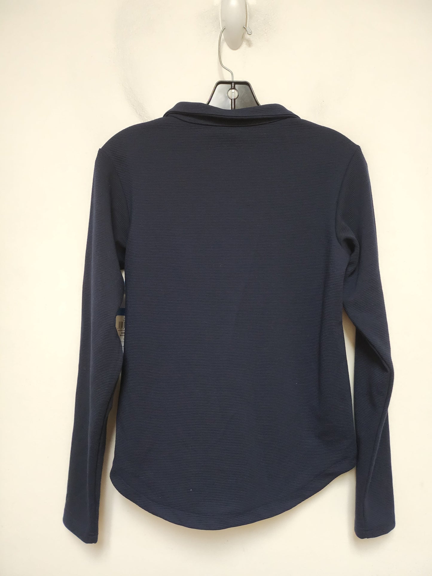 Athletic Top Long Sleeve Collar By Columbia In Navy, Size: Xxs