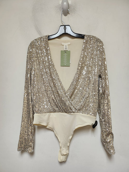 Bodysuit By H&m In Silver, Size: S