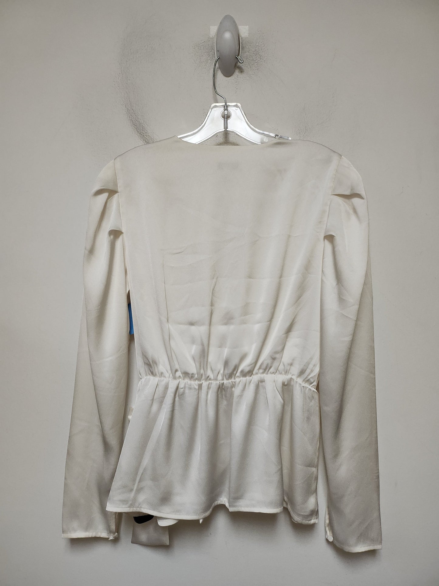 Top Long Sleeve By Express In Cream, Size: L