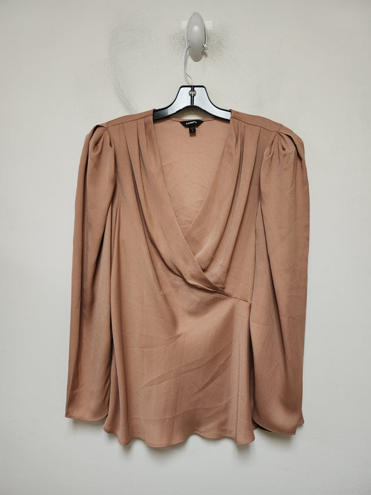 Top Long Sleeve By Express In Mauve, Size: L