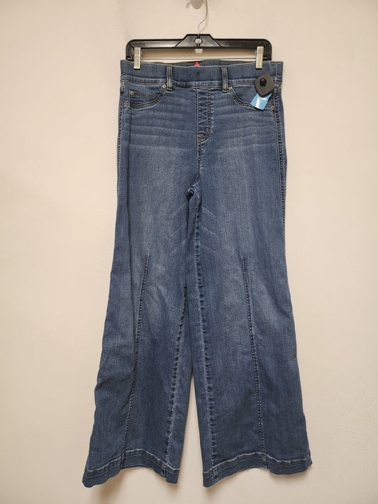 Jeans Wide Leg By Spanx In Blue Denim, Size: 12