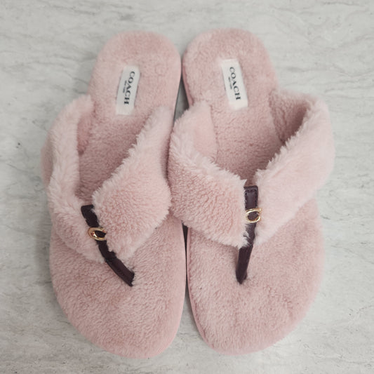 Slippers Designer By Coach