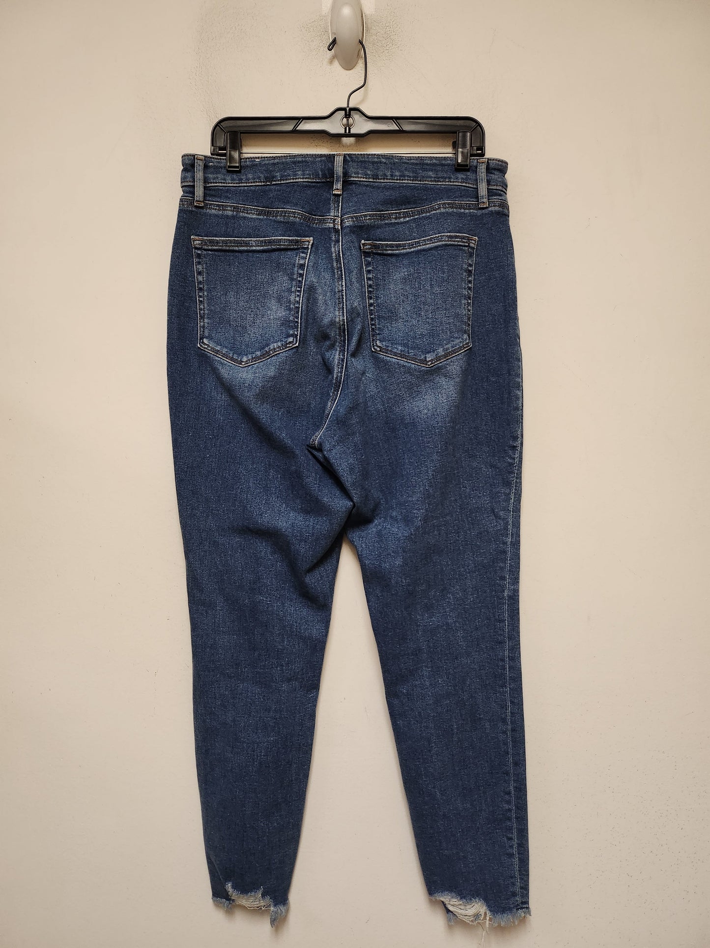 Jeans Straight By Loft In Blue Denim, Size: 10