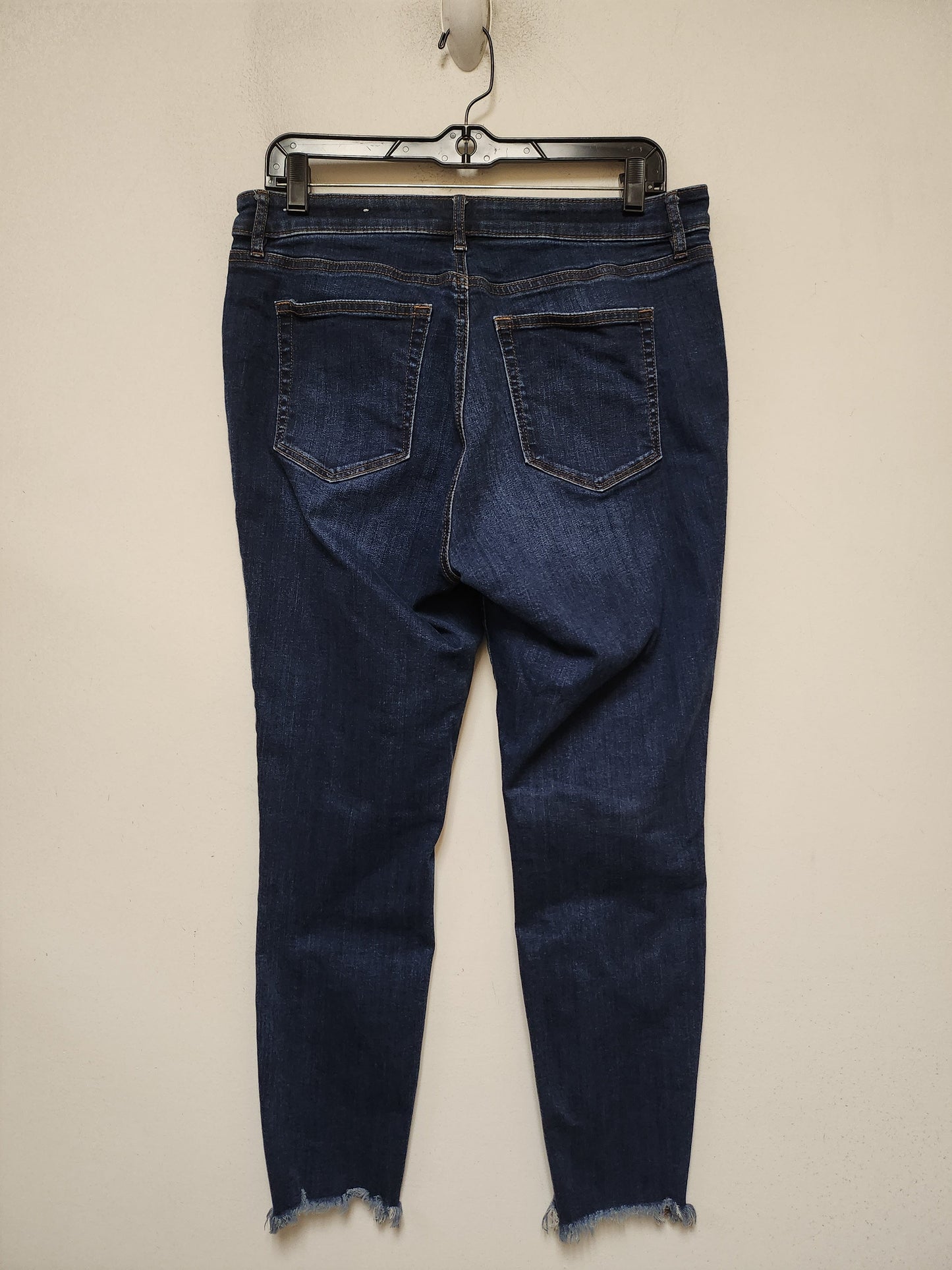 Jeans Straight By Loft In Blue Denim, Size: 10