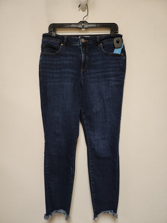 Jeans Straight By Loft In Blue Denim, Size: 10