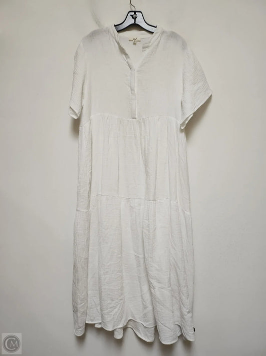 Dress Casual Maxi By Easel In White, Size: M