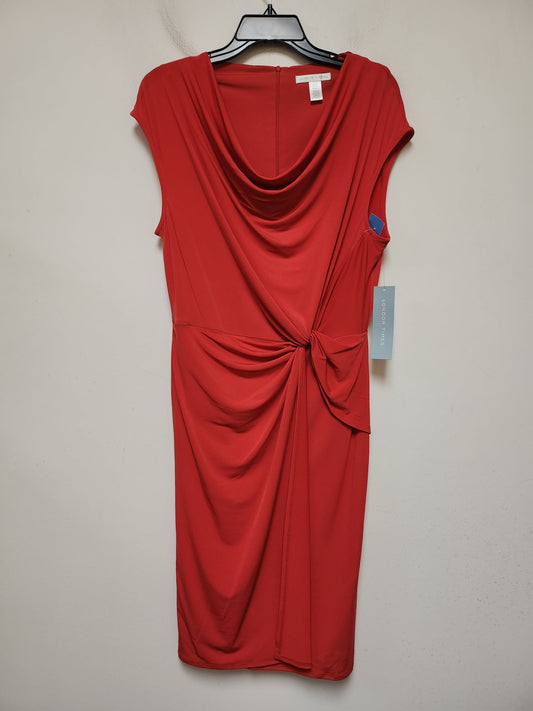 Dress Casual Midi By London Times In Red, Size: M