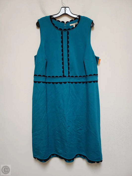 Dress Casual Midi By 41 Hawthorn In Aqua, Size: 2x