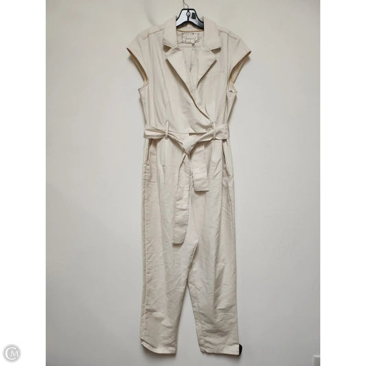 Jumpsuit By Anthropologie In Cream, Size: L