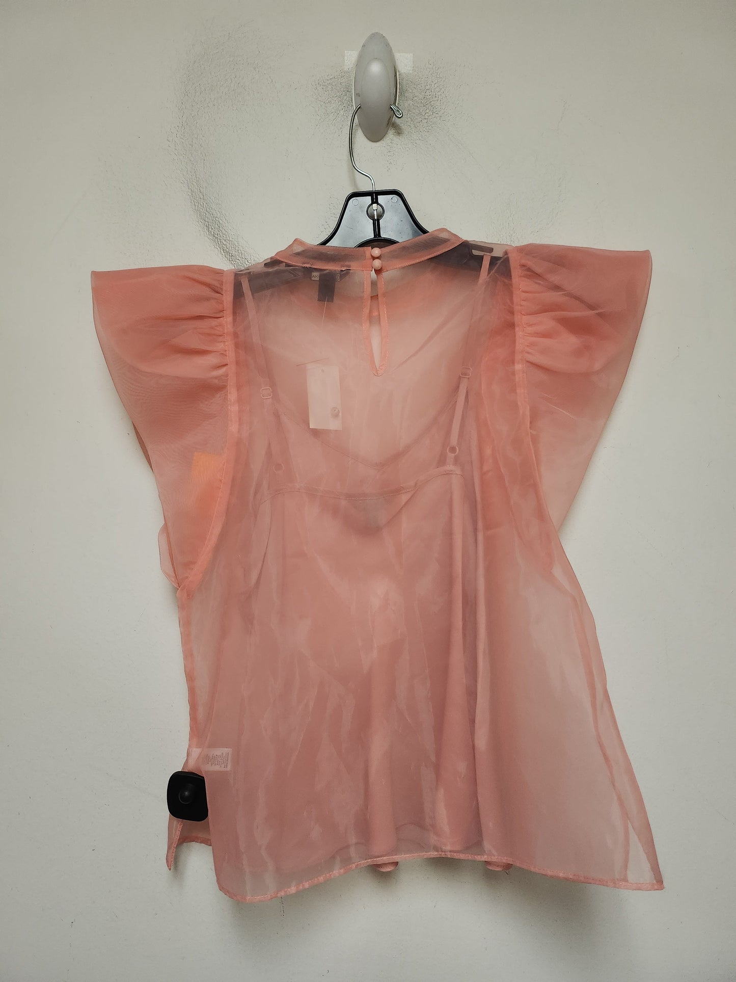 Top Short Sleeve By Versona In Coral, Size: Xs