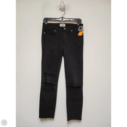 Jeans Skinny By Paige In Black, Size: 4