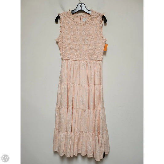 Dress Casual Maxi By Crown And Ivy In Peach, Size: S