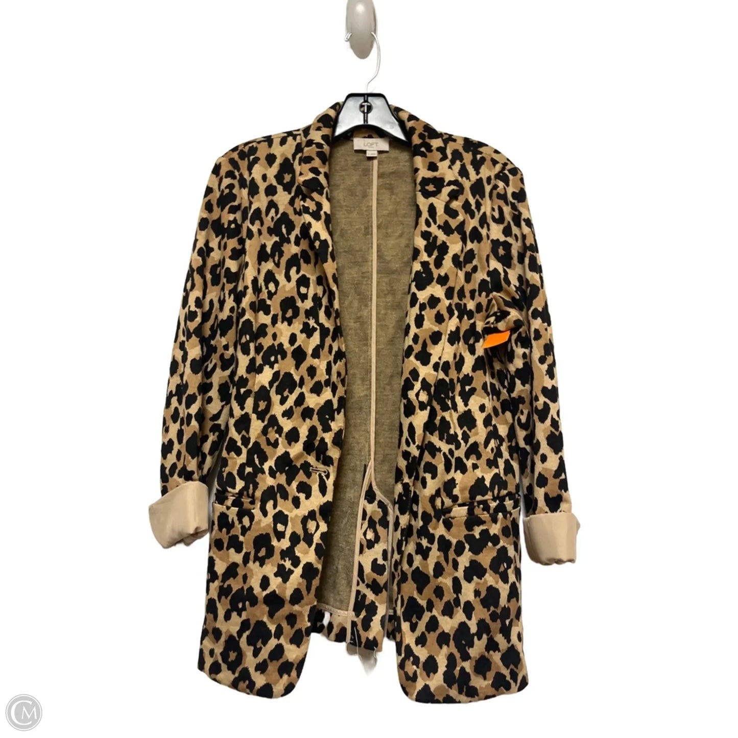 Blazer By Loft In Animal Print, Size: M