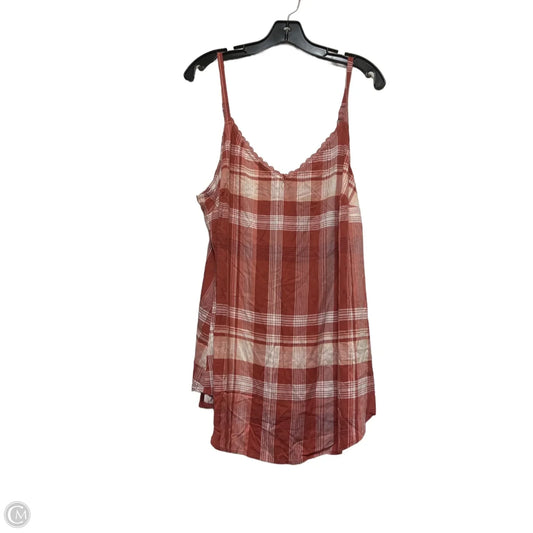 Top Sleeveless By Torrid In Plaid Pattern, Size: 2x