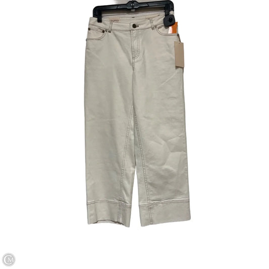 Jeans Straight By Vince Camuto In Cream, Size: 4