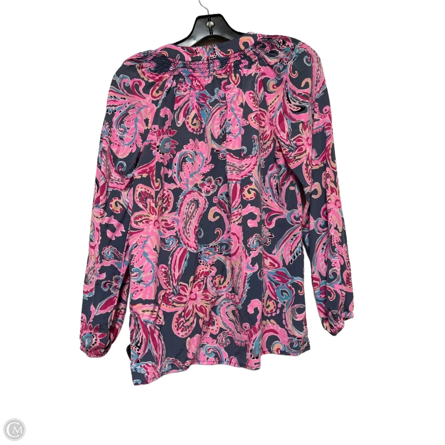Top Long Sleeve Designer By Lilly Pulitzer In Floral Print, Size: S