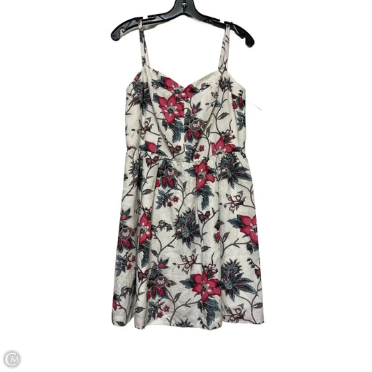 Dress Casual Short By Loft In Floral Print, Size: Xs