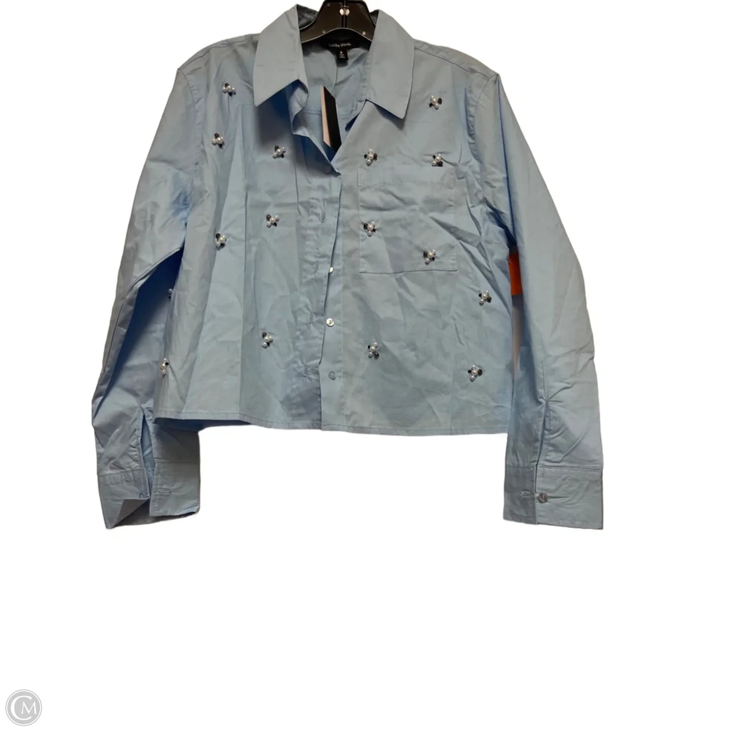 Top Long Sleeve By Lea & Viola In Blue, Size: S