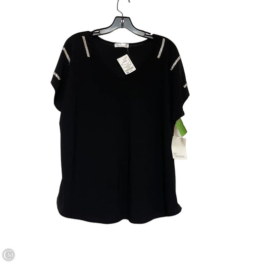 Top Short Sleeve By 89th And Madison In Black, Size: Xl