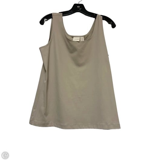 Top Sleeveless By Chicos In Brown, Size: L