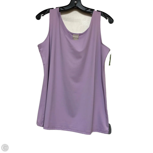 Top Sleeveless By Chicos In Purple, Size: L