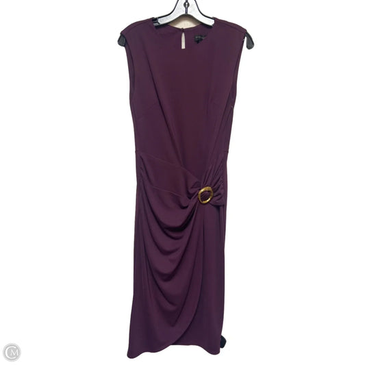 Dress Casual Midi By Donna Karan In Purple, Size: S