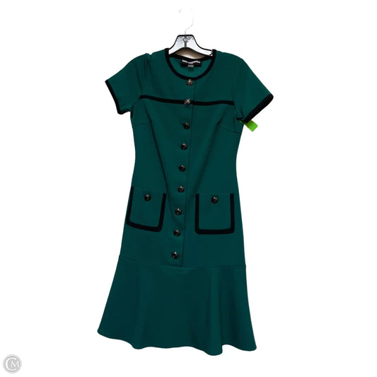 Dress Designer By Karl Lagerfeld In Black & Green, Size: Xs