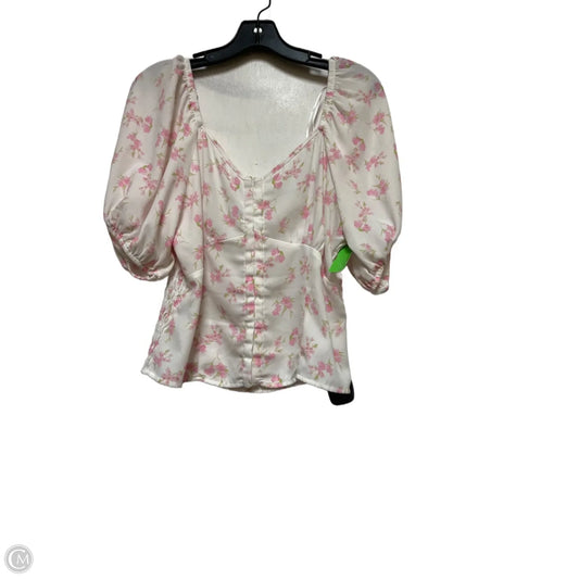 Top Short Sleeve By Sienna Sky In Floral Print, Size: Xl