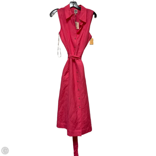 Dress Casual Midi By Anne Klein In Pink, Size: M